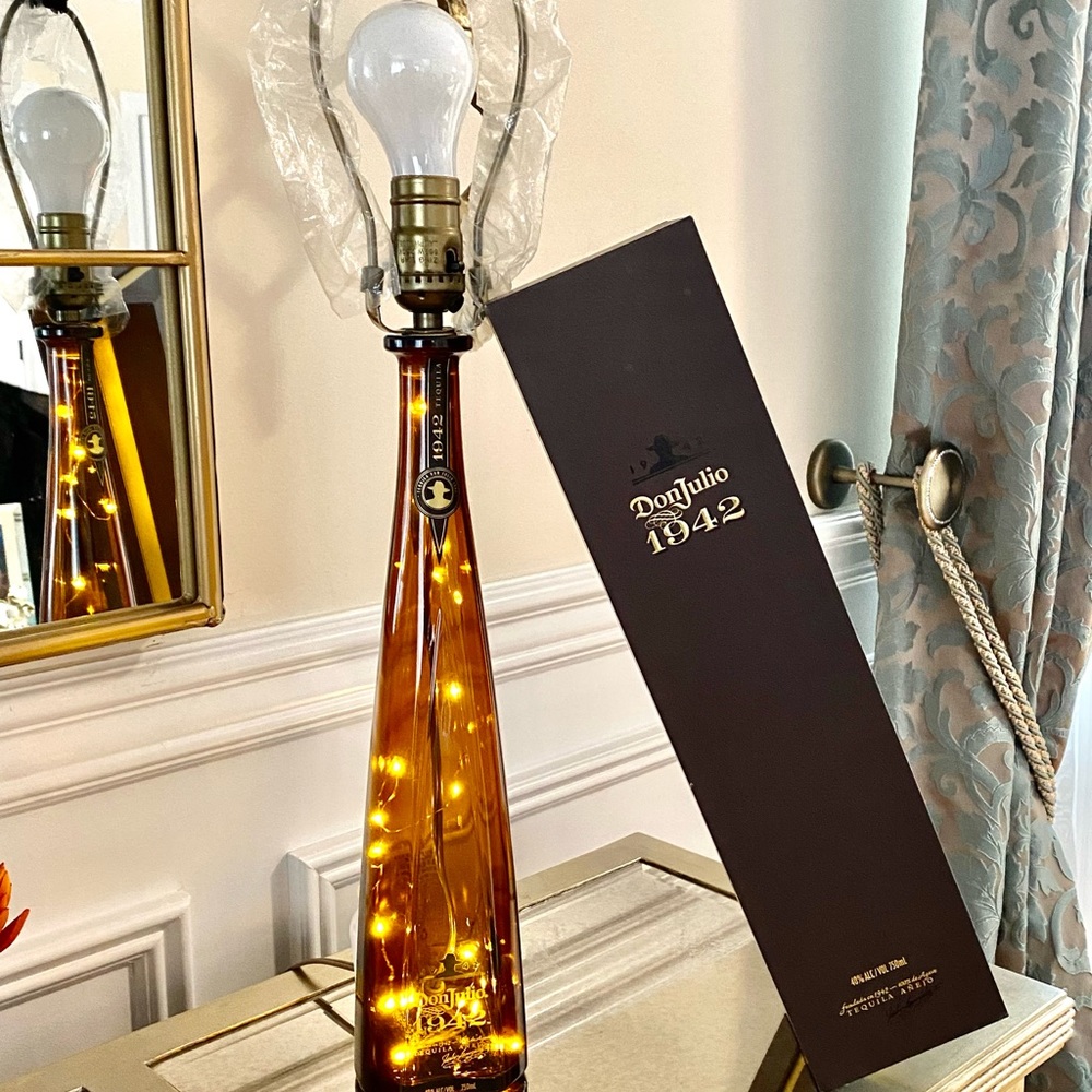 1942 DonJulio tequila bottle Lamp.
